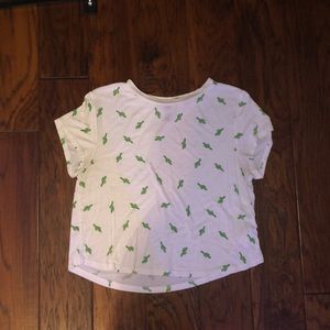 white cactus tee
